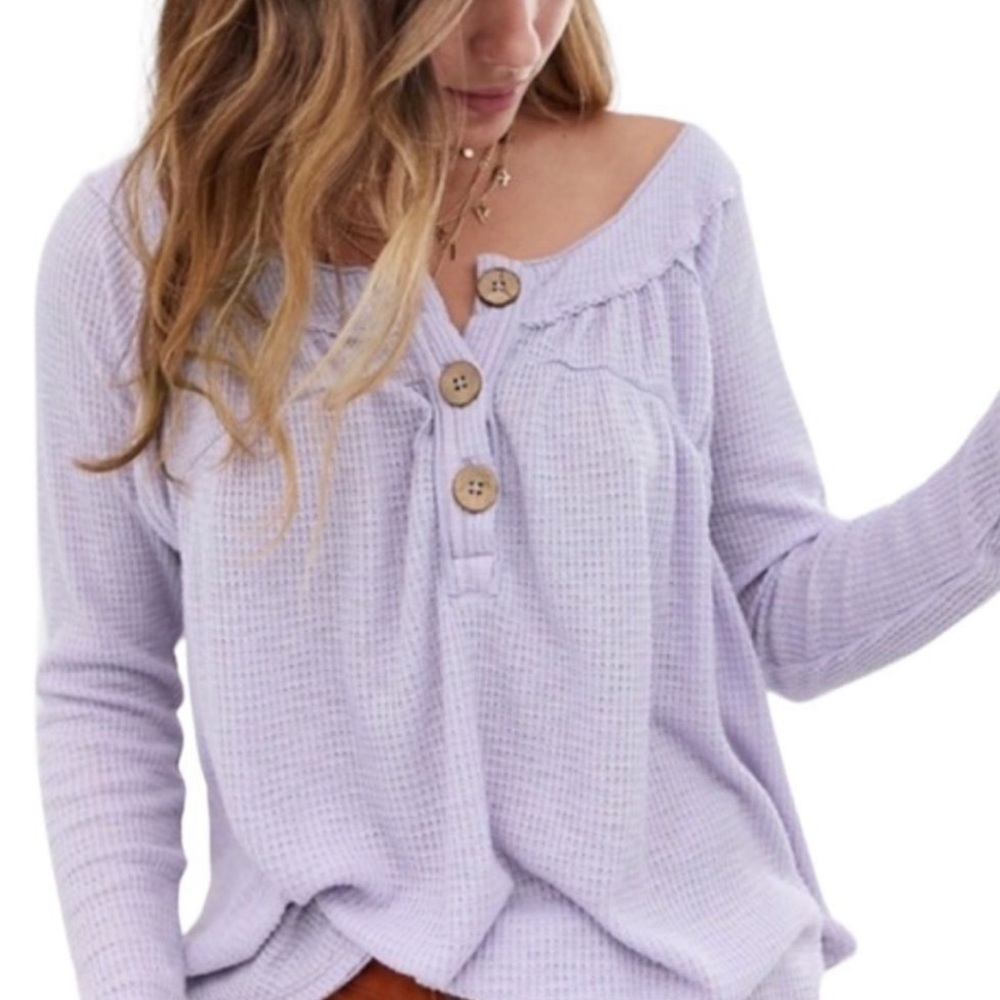 EUC Free People Must Have Henley Top - Picture 2 of 10